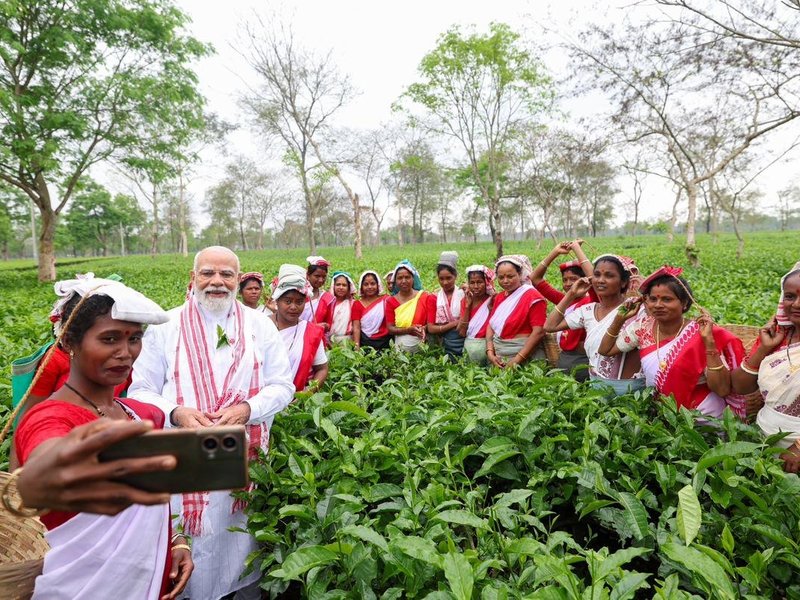 'Memorable experience': PM Modi visits tea garden in Dibrugarh, lauds workers for their hardwork