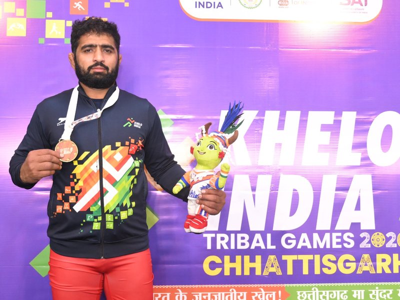 From delivering milk to first career gold at KITG 2026, J&K wrestler Hamam Hussain’s dreams come true