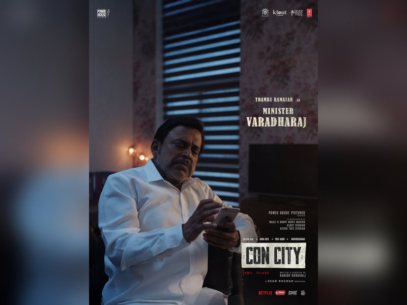 Ramesh Thilak, Thambi Ramaiah's characters in Arjun Das-starrer 'Con City' revealed (Photo Credit: Powerhouse Pictures/Instagram)