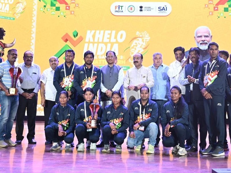 Karnataka emerge overall champions, Chhattisgarh finishes ninth as Khelo India Tribal Games (KITG) 2026 end in Raipur on Friday. Photo credit: KITG 2026