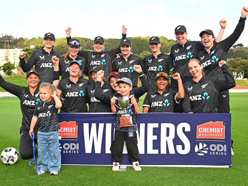 3rd WODI: Green’s unbeaten ton, Mair’s five-for seal series win for New Zealand (Credit: White Ferns/X)