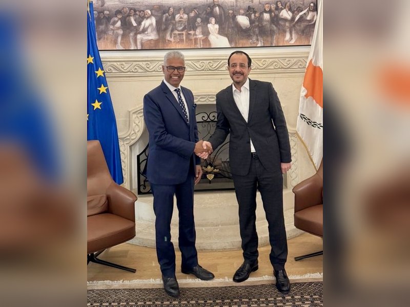 Indian envoy meets Cyprus President, discusses upcoming India visit