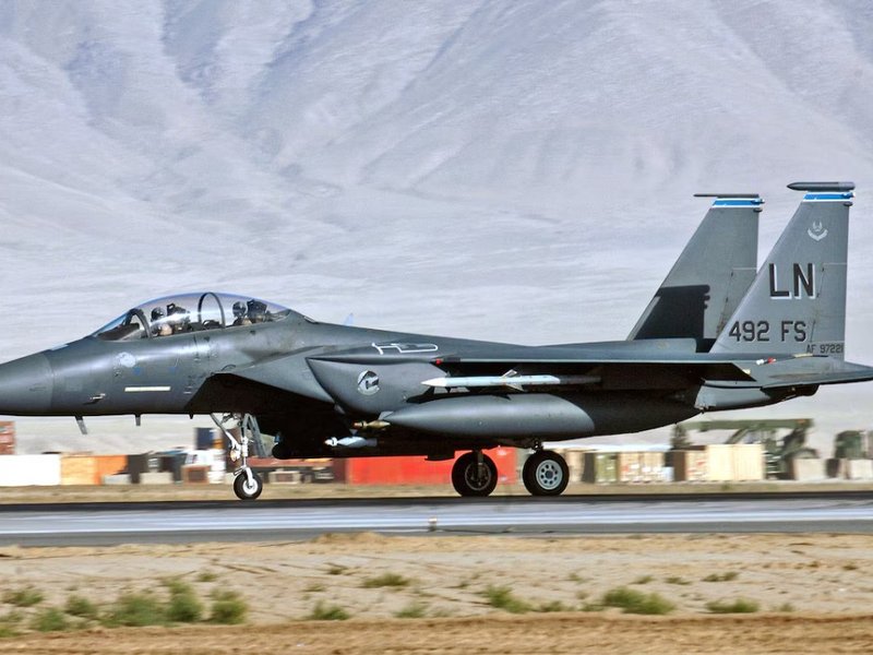 US fighter strike down