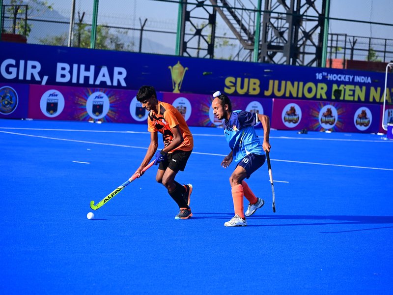 Delhi, Uttarakhand, Chhattisgarh, J&K, Mizoram, and Bihar win on Day 4 of the 16th Hockey India Sub-junior Men National Championship 2026 at the Rajgir Hockey Stadium in Rajgir, Bihar, on Saturday.  Photo credit: Hockey India