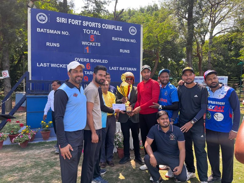 Blue Warriors beat Star XI to win Victorious Endeavours tennis ball cricket tournament