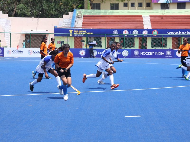 Sub Jr Women National C'ship: Punjab, Jharkhand, MP, UP, Bengal and AP win on Day 5 (Credit: Hockey India)