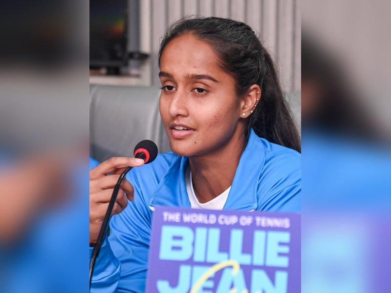 ‘Expectations are there because of the capability,’ says Vaishnavi Adkar after close loss against Indonesia tie on Day 3 of the Billie Jean King Cup Asia/Oceania Group I at the DLTA Stadium in New Delhi on Thursday. Photo credit: DLTA
