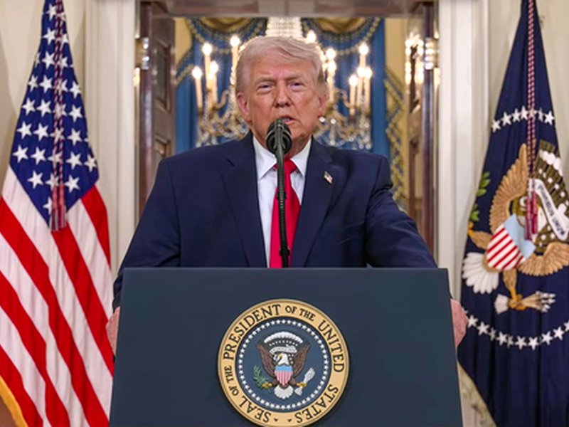 Trump cites nuclear threat, signals Iran endgame​ (Photo: IANS)