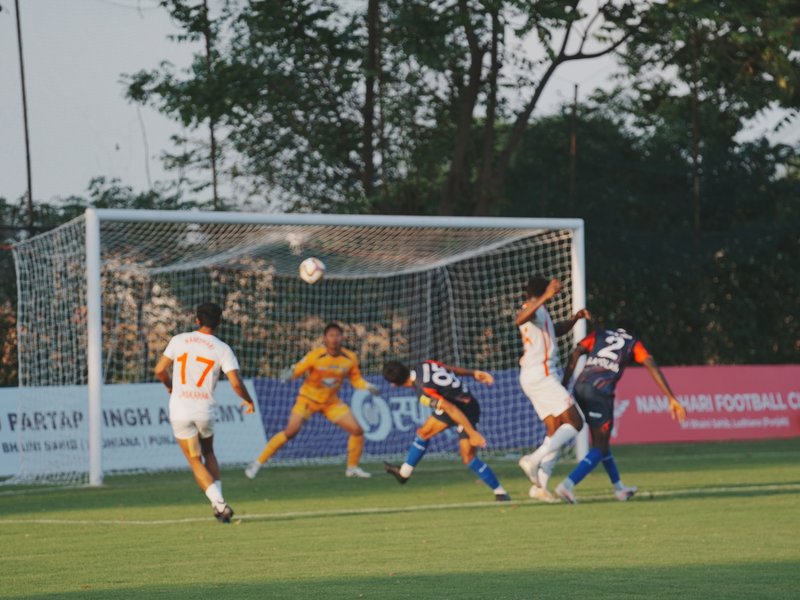 Diamond Harbour clinch nine-goal thriller against Namdhari in the Indian Football League (IFL) 2025–26 at the Namdhari Football Stadium in Ludhiana, on Monday. Photo credit: AIFF