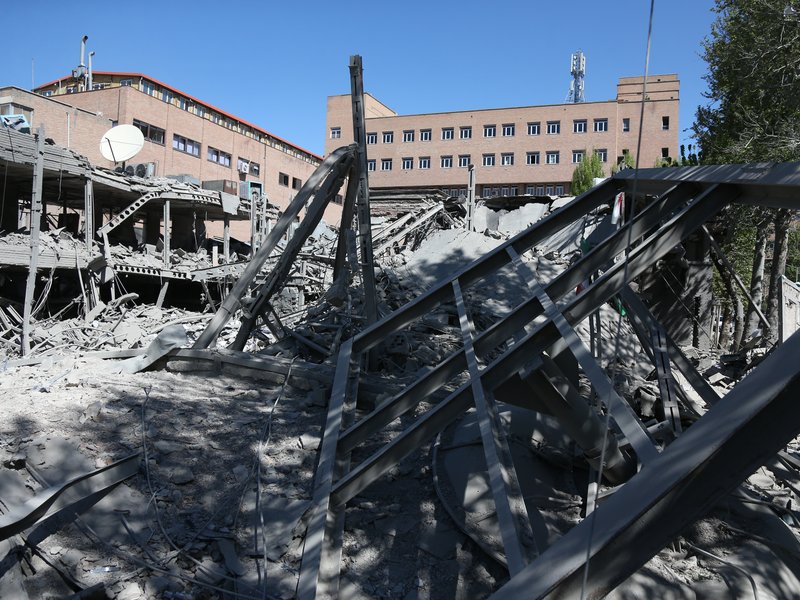Tehran: A view of the damaged Sharif University of Technology after airstrikes by U.S. and Israeli forces, which struck the university’s academic infrastructure and gas facilities in Tehran, Iran, on Tuesday, April 7, 2026. Iranian Foreign Minister Seyed Abbas Araghchi strongly condemned the attack, calling it a serious assault on one of the country’s major educational institutions. (Xinhua/IANS)