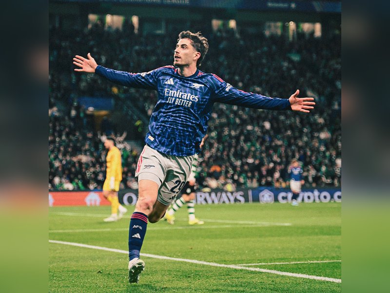 Champions League: Havertz's late winner helps Arsenal edge Sporting in QF first leg