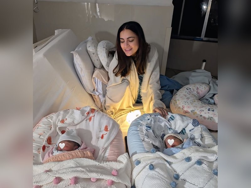 Shraddha Arya gives a glimpse into her beautiful ‘morning view’ featuring her little twins 