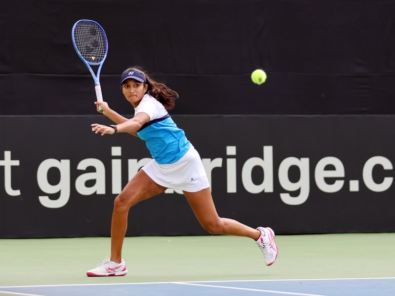 Vaishnavi Adkar and Sahaja Yamalapalli lead India's recovery against New Zealand as Indonesia; Korea continue to win on Day 2 of the Billie Jean King Cup Group I - Asia/Oceania event at the Delhi Lawn Tennis Association Complex. in New Delhi on Wednesday. Photo credit: DLTA