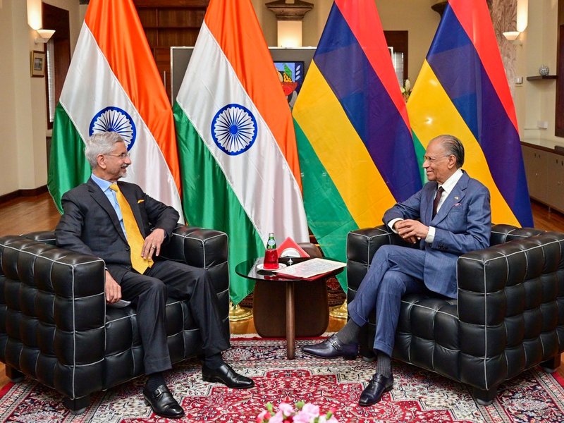 EAM Jaishankar meets Mauritius PM Ramgoolam, highlights strong progress in bilateral ties