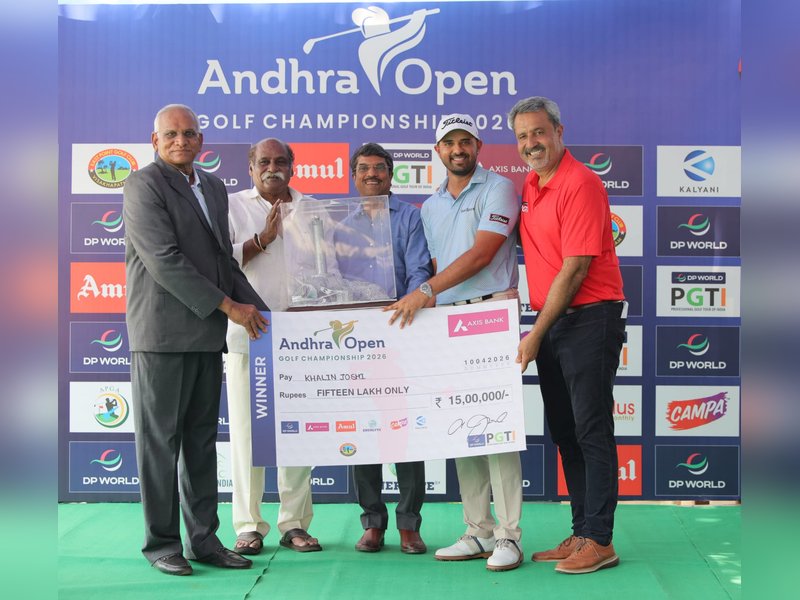 Golf: Khalin Joshi ends title drought with Andhra Open win
