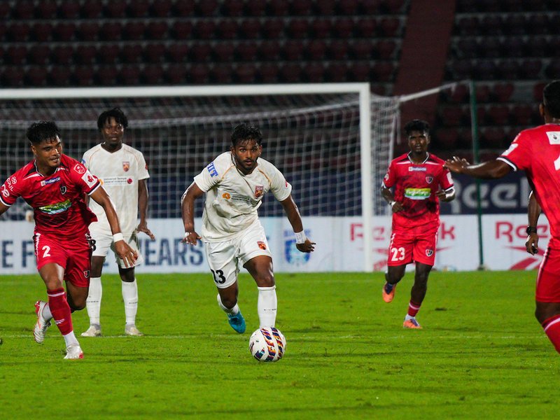 Joseph Sunny's brace powers SC Delhi past NorthEast United FC in the Indian Super League (ISL) 2025-26 at the Indira Gandhi Athletic Stadium in Guwahati on Friday. Photo credit: AIFF