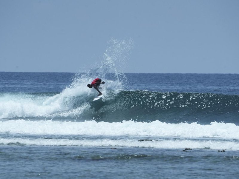 Tamil Nadu surfers dominate opening day of inaugural Little Andaman Pro Surfing 2026 at the iconic Butler Bay beach in Little Andaman on Friday. Photo credit: SFI