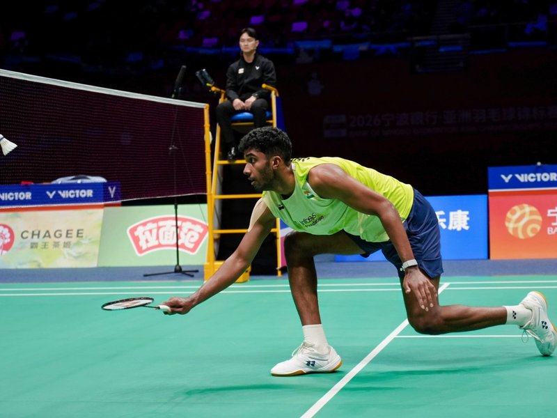 Meet Ayush Shetty, the 20-year-old who toppled World No. 1 Vitidsarn to storm into Badminton Asia C'ships final (Credit: BAI)
