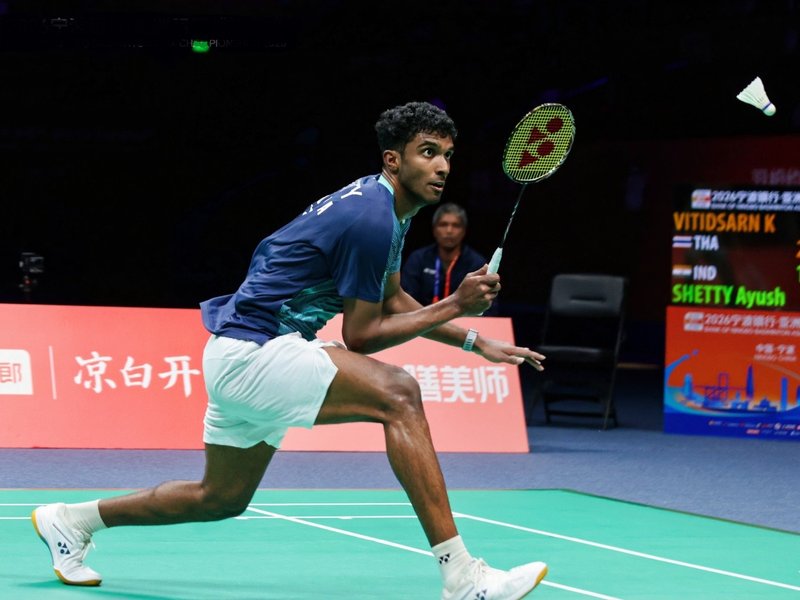 'He is a generational talent': PV Sindhu lauds Ayush on reaching the final of the Badminton Asia Championships in Ningbo, China, on Sunday. Photo credit: Badminton Asia 