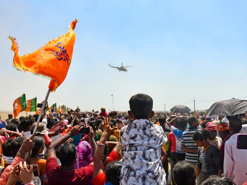 PM Modi holds mega road show in Siliguri after three rallies