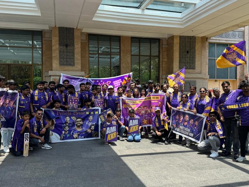 KKR hosts fan meet-up in Chennai, capturing Knight Riders' spirit ahead of their Indian Premier League (IPL) 2026 clash with Chennai Super Kings at the MA Chidambaram Stadium on Tuesday. 