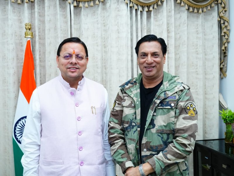 सीएम धामी से मधुर भंडारकर की मुलाकात, उत्तराखंड को देश का अग्रणी फिल्म शूटिंग हब बनाने का संकल्प 