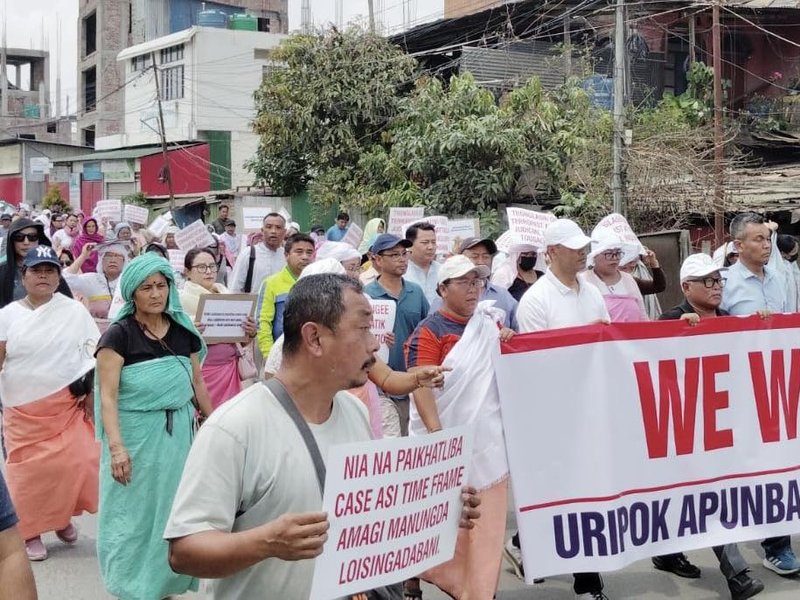 Mass protests continue in Manipur over child killings in bomb attack 