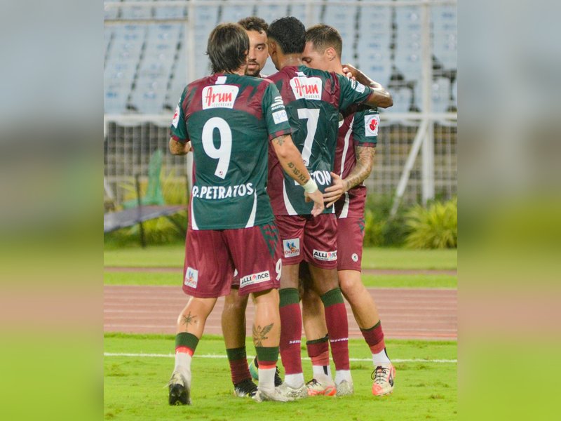 Mohun Bagan SG look to stay in title with win over NorthEast United FC in the Indian Super League (ISL) 2025-26 at the Indira Gandhi Athletic Stadium in Guwahati on Sunday. Photo credit: AIFF