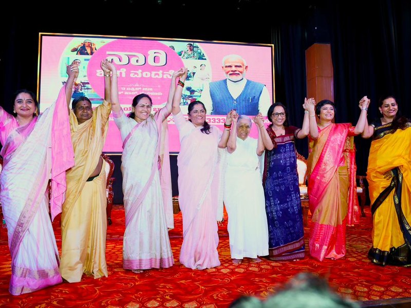 PM Modi’s push for women’s reservation historic: Shobha Karandlaje​ (Photo: @ShobhaBJP/X)