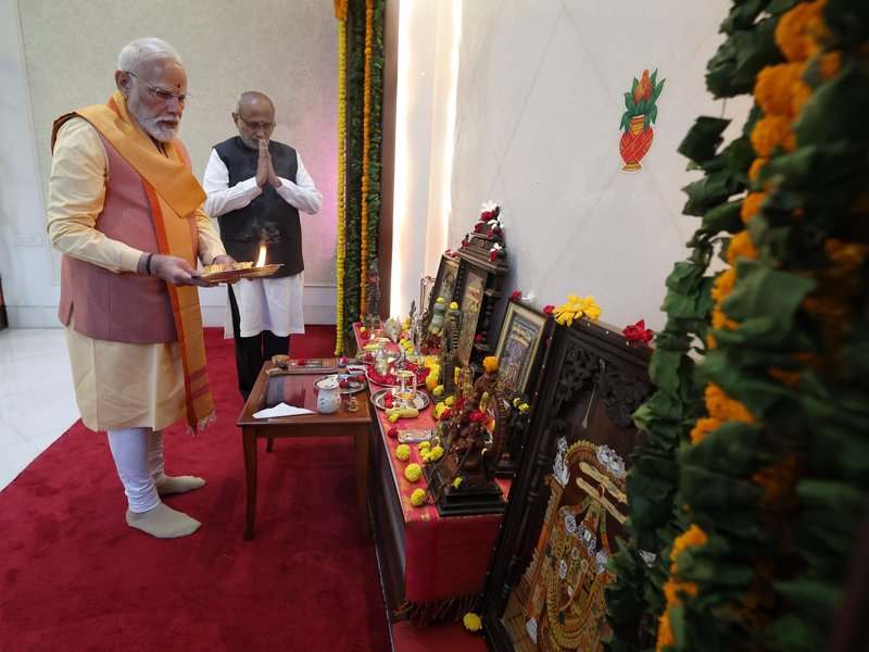 PM Modi extends greetings on Tamil new year, Puthandu; meets Vice President Radhakrishnan