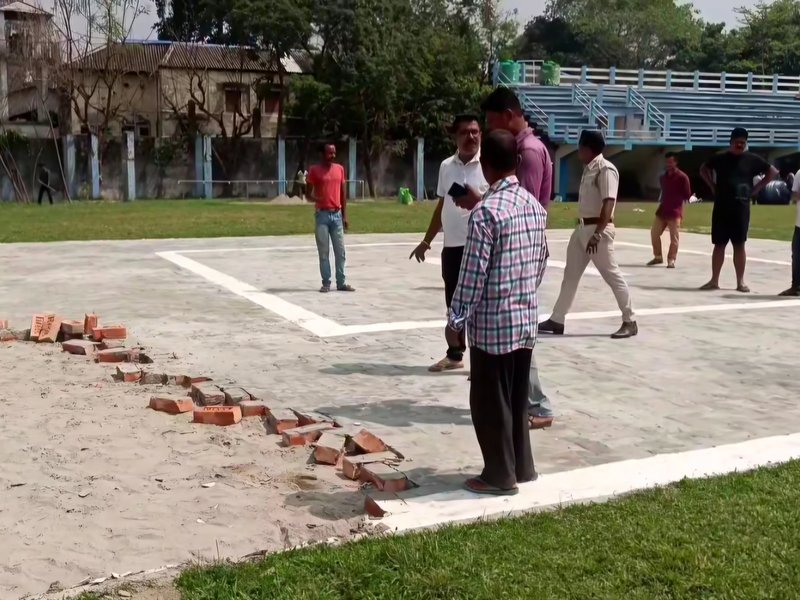 Congress accuses Trinamool of demolishing temporary helipad made to land Rahul Gandhi's chopper in Raiganj