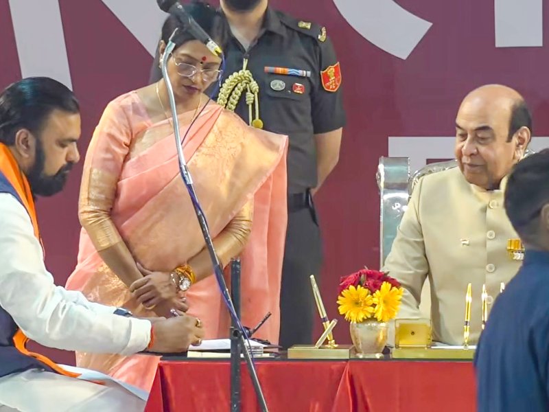 Samrat Choudhary takes oath as Bihar's first BJP CM with two deputies from JD(U)