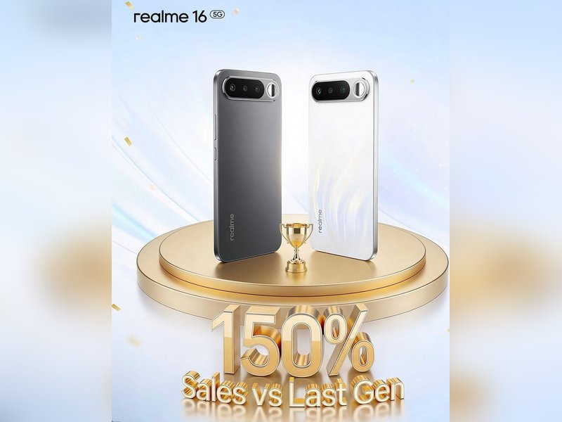 realme 16 5G emerges as hot-selling smartphone, achieving 150 pc sales growth over the previous generation