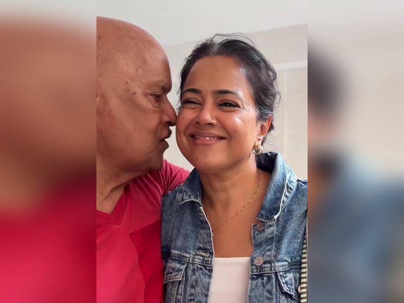 Sameera Reddy reveals even at 47 she still has to give her 92 year-old father ‘the ‘I’ve arrived safely call’