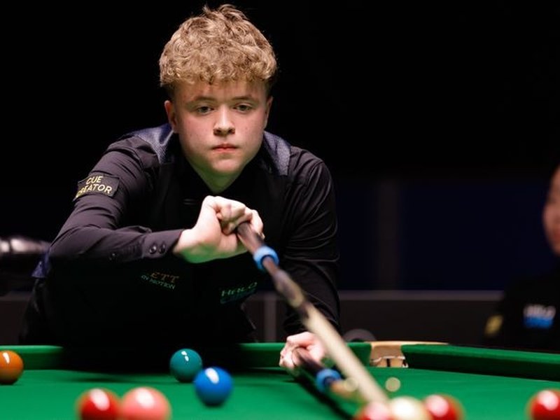 A day after discharging from hospital, Stan Moody, 19, qualified for World Snooker Championships (Credit: World Snooker)