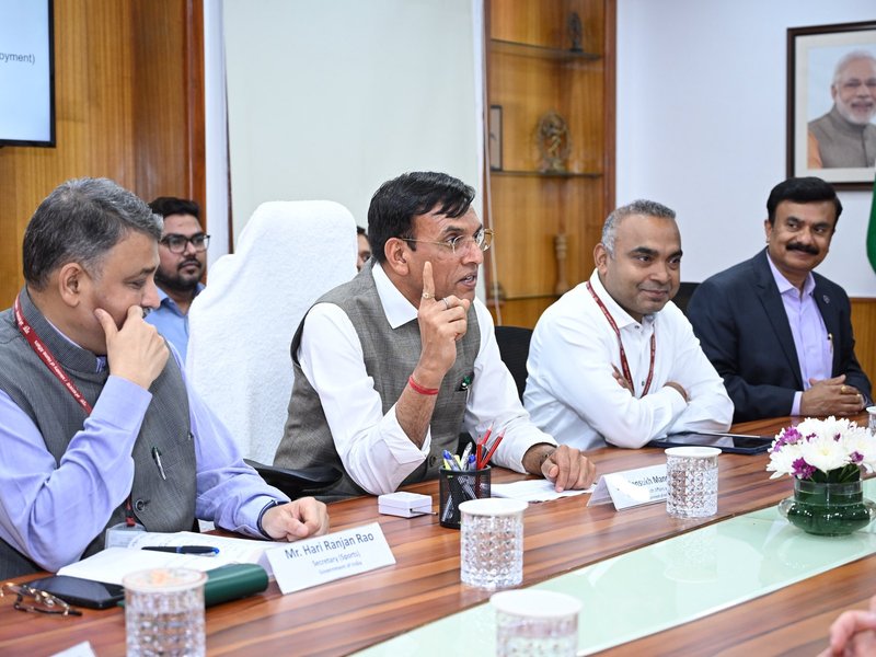 ‘India committed to clean sport’: Mandaviya after meeting WADA chief (Credit: Dr. Mansukh Mandaviya/X)