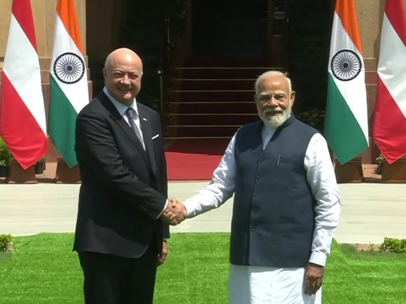 PM Modi holds bilateral talks with Austrian Chancellor Christian Stocker at Hyderabad House