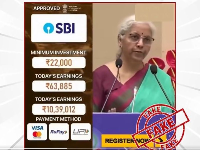 PIB Fact Check flags fake AI video of FM Sitharaman promoting investment scheme
