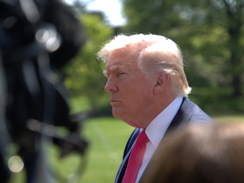 Washington, D.C.: U.S. President Donald Trump speaks to the press on the South Lawn of the White House in Washington, D.C., the United States, April 16, 2026. Trump said Thursday he would consider visiting Pakistan if a peace deal is reached between the United States and Iran to end the weekslong conflict. (Photo: Xinhua via IANS)