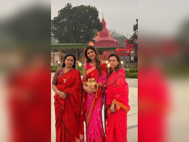 Shilpa Shetty seeks divine blessings at Tripurasundari Shaktipeeth, shares serene moments from temple visit