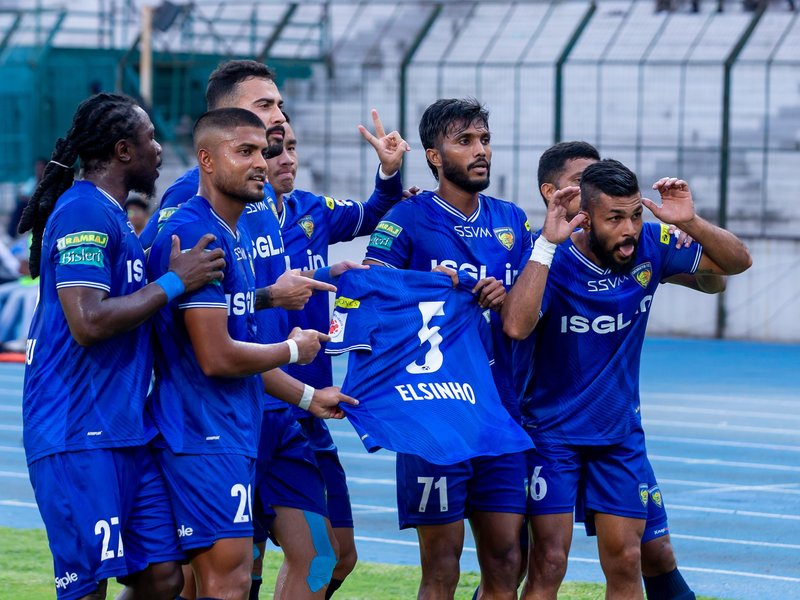 Farukh Choudhary’s early strike gives Chennaiyin FC second win of season over Sporting Club Delhi in their Indian Super League (ISL) 2025-26 encounter at the Jawaharlal Nehru Stadium in Chennai on Friday. Photo credit: AIFF