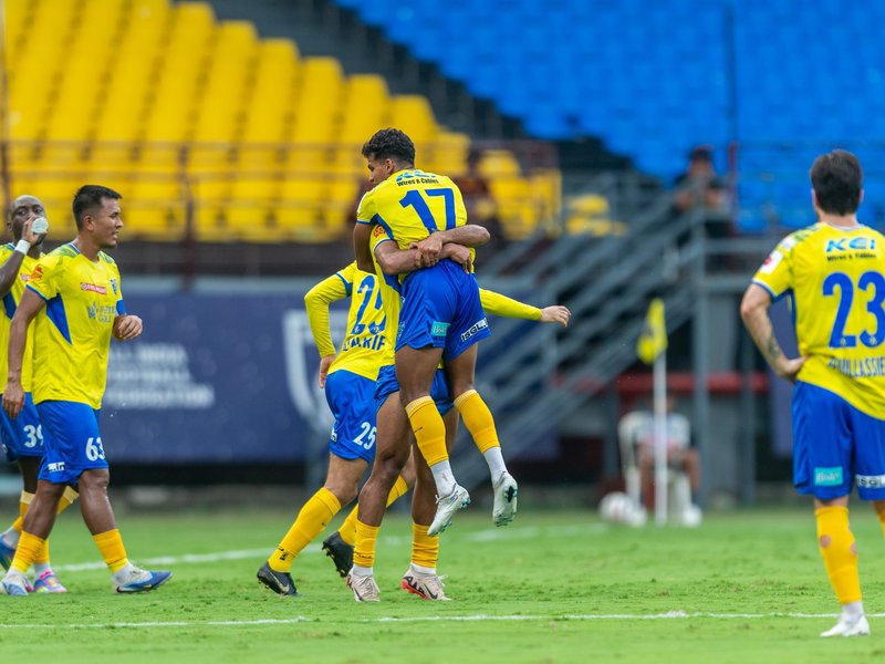 Kerala Blasters stun Jamshedpur with dominant home victory in Indian Super League (ISL) 2025-26 at the Jawaharlal Nehru Stadium in Kochi on Saturday. Photo credit: AIFF