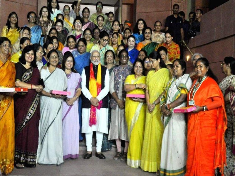 PM Modi says '100 pc Nari Shakti is with us' despite Bill not passing in LS