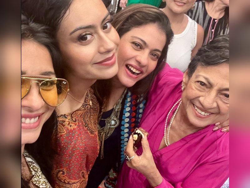 Tanishaa Mukerji drops three-generation pic featuring Tanuja, Kajol, Nysa on birthday
