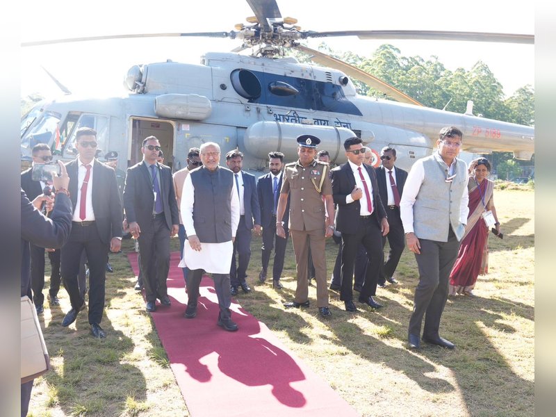 VP Radhakrishnan visits Nuwara Eliya to review Indian Housing Project for Tamil community in Sri Lanka