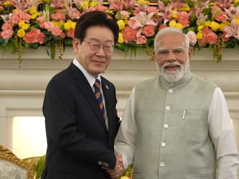 PM Narendra Modi, South Korean President Lee Jae Myung hold talks in Delhi