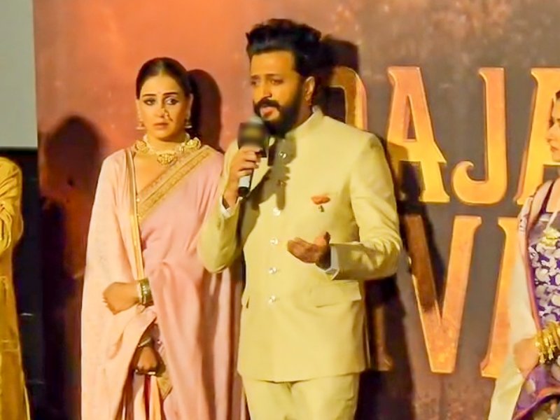 Genelia Deshmukh tears up as husband Riteish Deshmukh bares his heart on ‘Raja Shivaji’