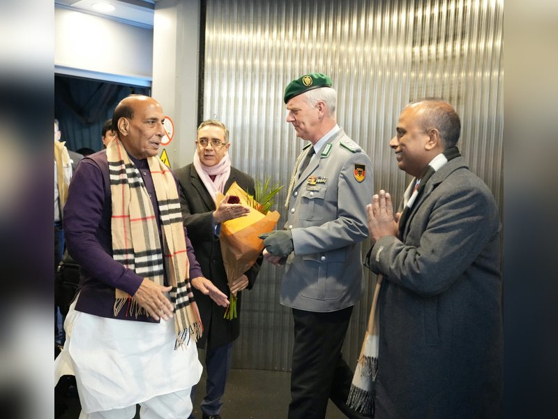 Defence Minister Rajnath Singh arrives in Germany to advance defence cooperation 