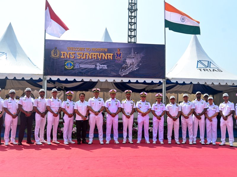 INS Sunayana arrives in Jakarta, to boost India-Indonesia maritime ties