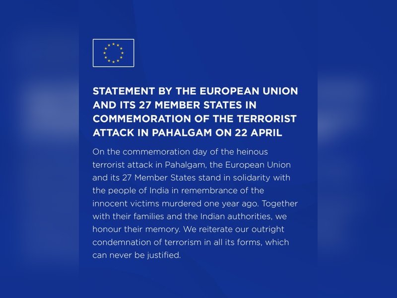 EU on Pahalagam Attack